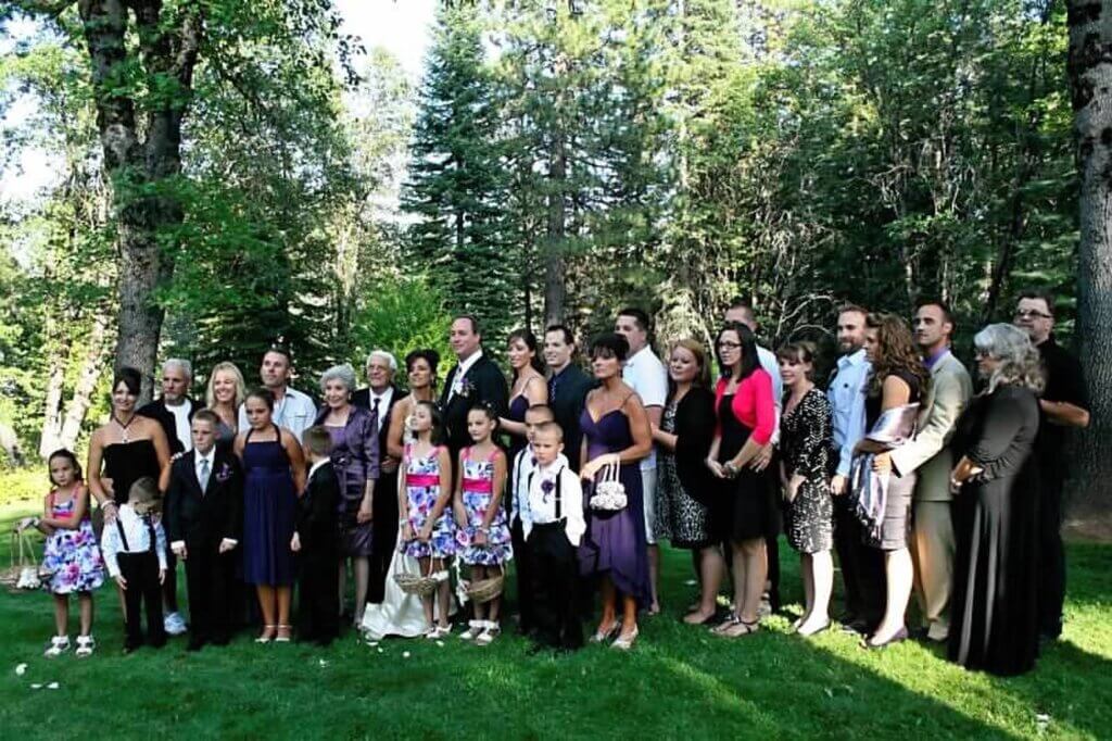 foto de boda familiar