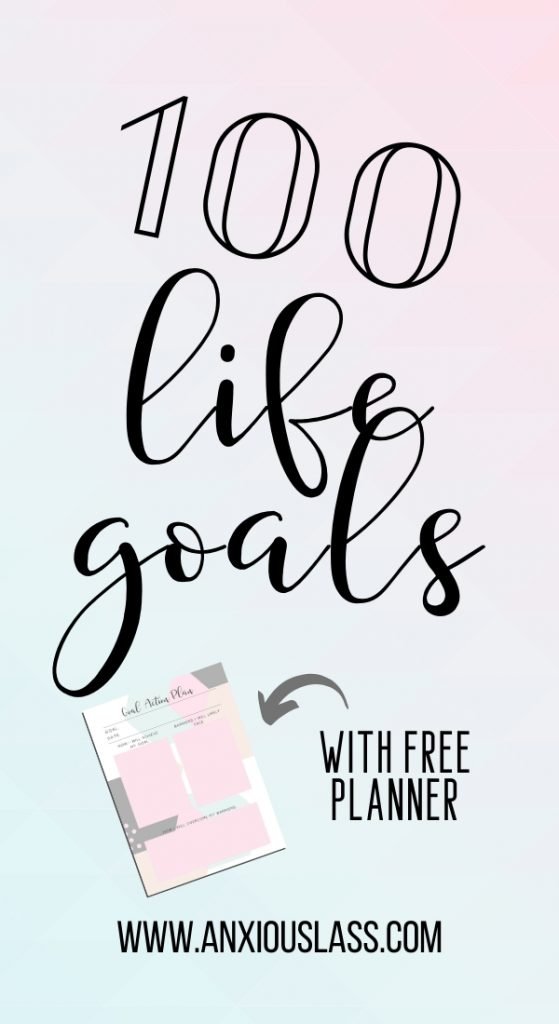 100 objetivos de vida con planificador de objetivos GRATIS