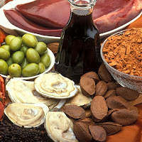 Ostras, hígado de res o cordero, nueces de Brasil, melaza de blackstrap, cacao y pimienta negra