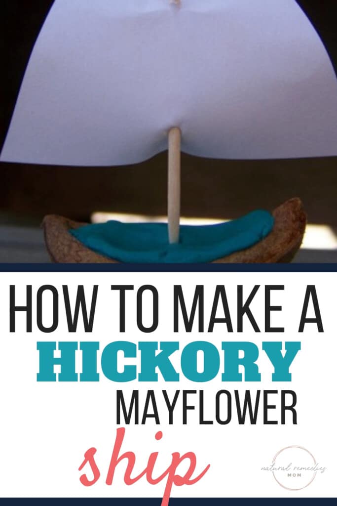 Nature Crafts como hacer un barco Hickory Mayflower